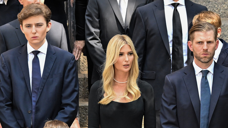 The Trump family at Ivana Trump's funeral