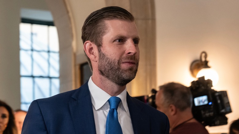 Eric Trump at a New York courtroom