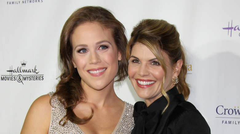 Erin Krakow and Lori Laughlin pose at a Hallmark event