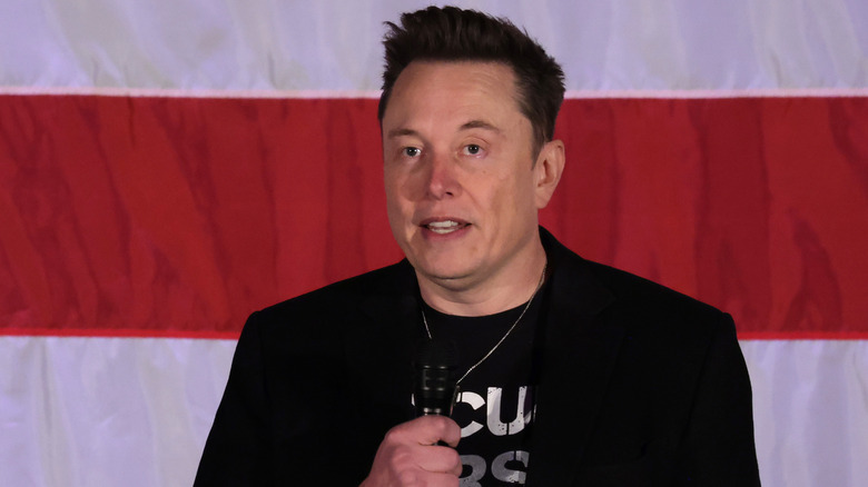 Elon Musk talking at an event