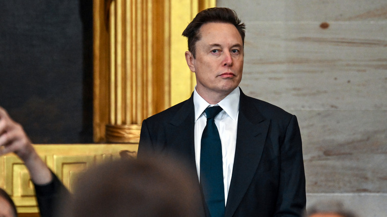 Elon Musk at Donald Trump's inuguration