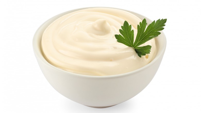 Bowl of mayonnaise