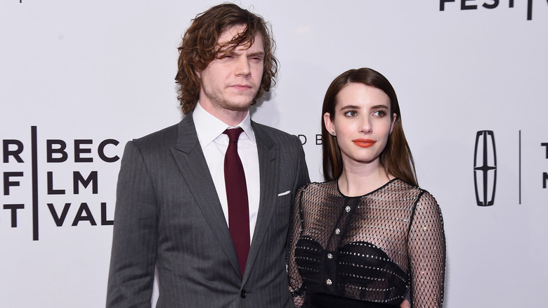 Evan Peters and Emma Roberts at Tribeca Film Festival 