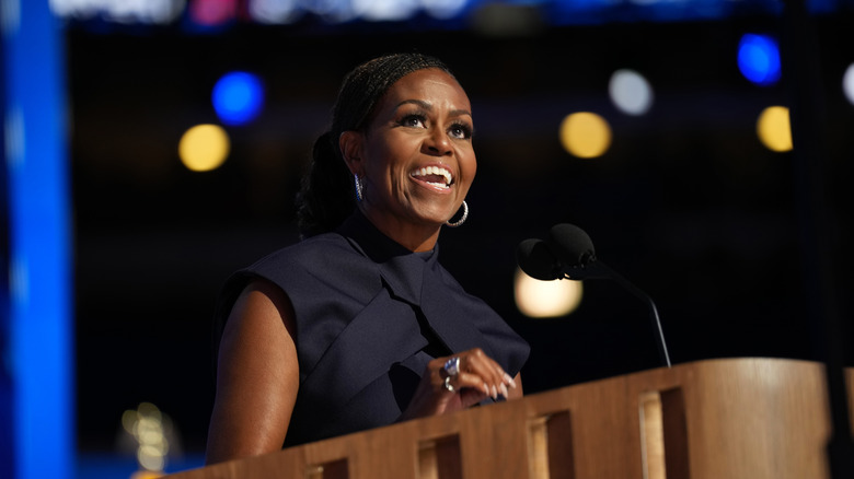 Michelle Obama smiling