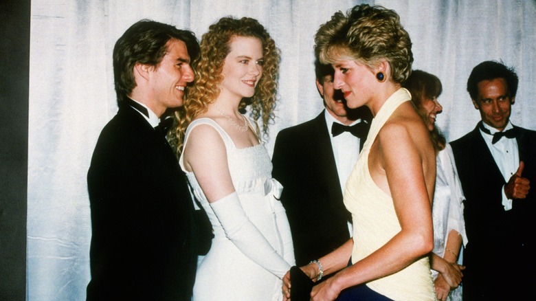 Tom Cruise and Nicole Kidman meeting Princess Diana