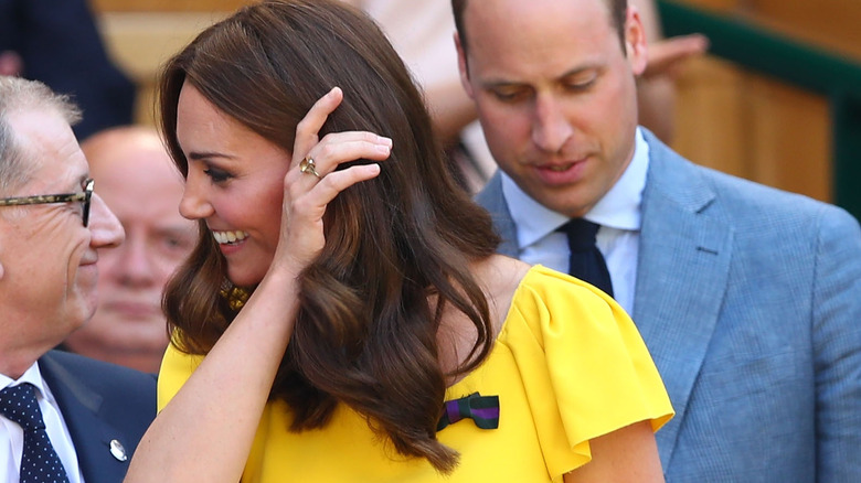 Princess Catherine and Prince William walking