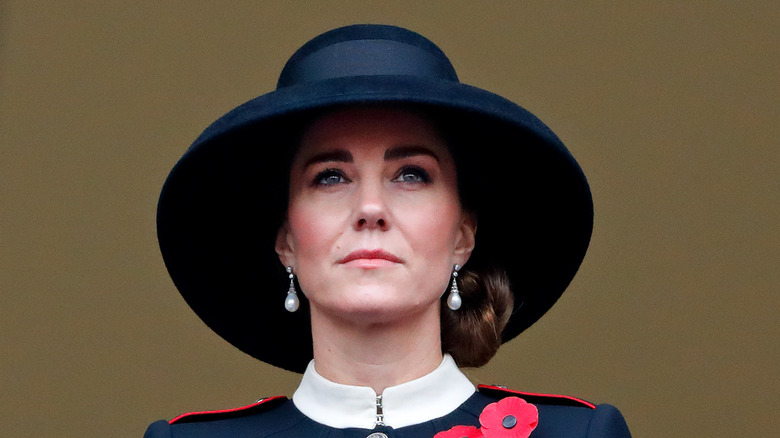 Catherine, Princess of Wales in pearl earrings