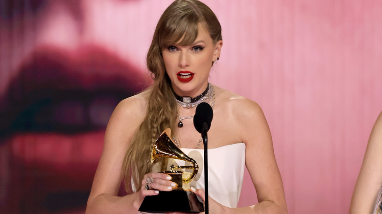 Taylor Swift at the 2024 Grammys