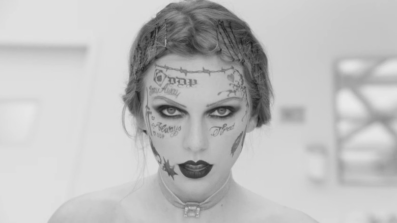 Taylor Swift with face tattoos