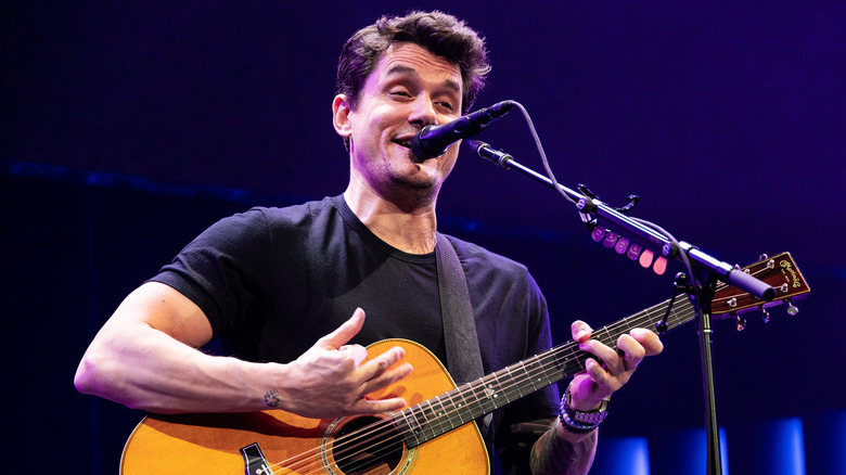 John Mayer performing