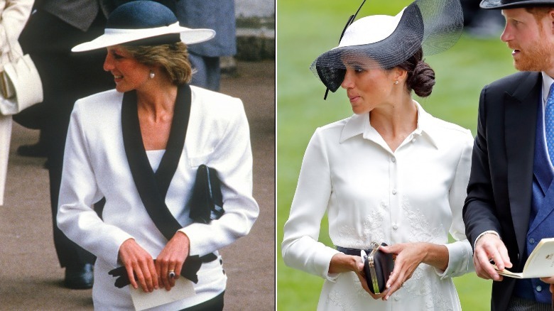 Princess Diana and Meghan Markle at Ascot