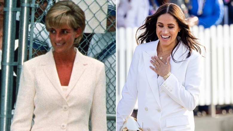 Princess Diana and Meghan Markle