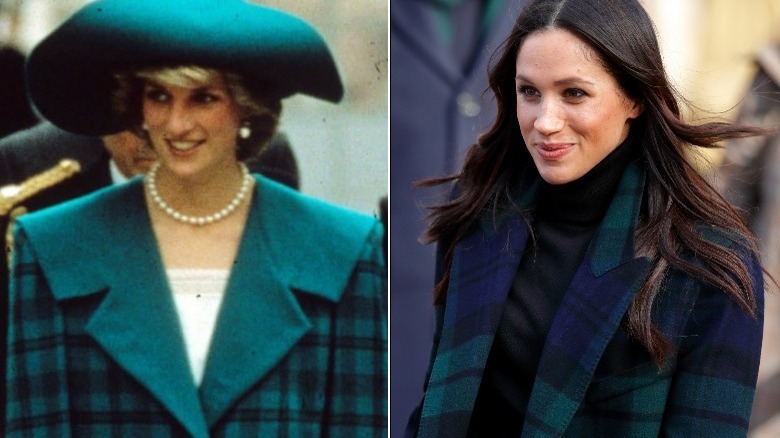 Princess Diana and Meghan Markle