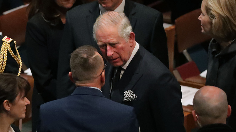 Prince Charles at George H.W. Bush's funeral