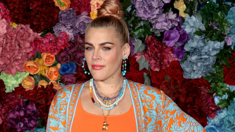 Busy Philipps with flowers