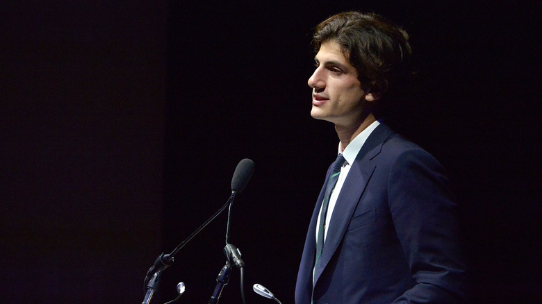 Jack Schlossberg at a podium