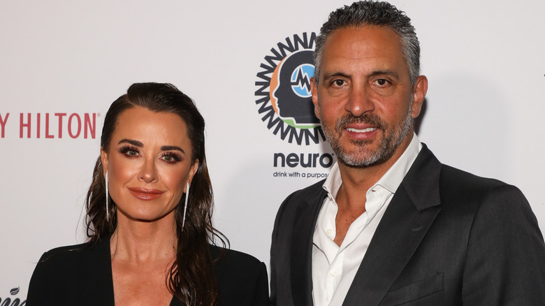 Kyle Richards and Mauricio Umansky attend the Homeless Not Toothless Hollywood Event in April 2023