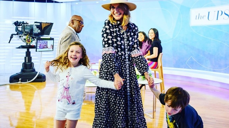 Savannah Guthrie with daughter Vale and son Charley