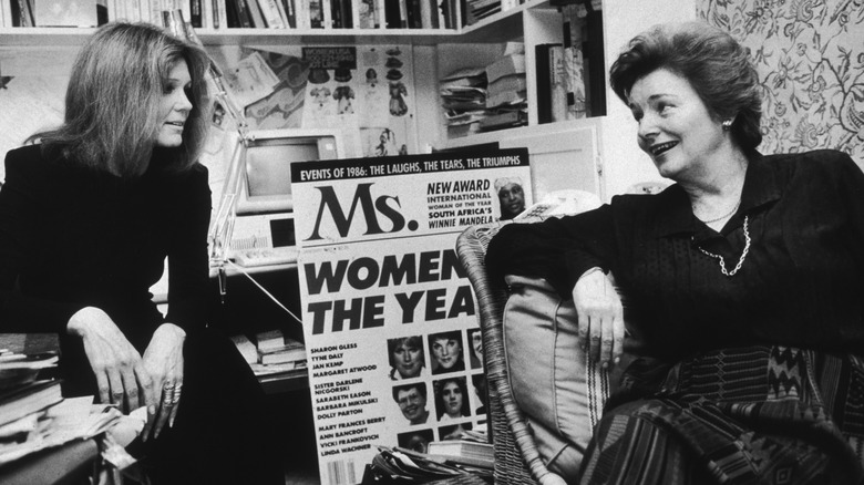 Gloria Steinem with Ms. magazine co-founder Patricia Carbine