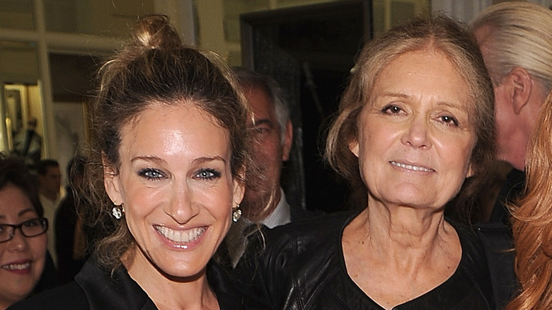 Gloria Steinem with Sarah Jessica Parker