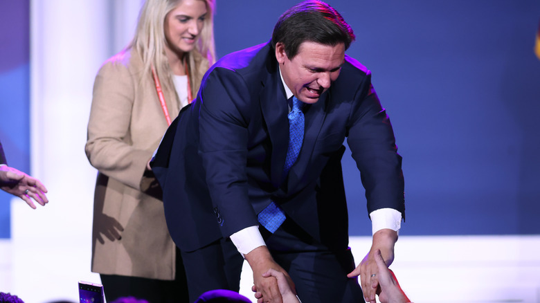 Ron DeSantis with supporters 