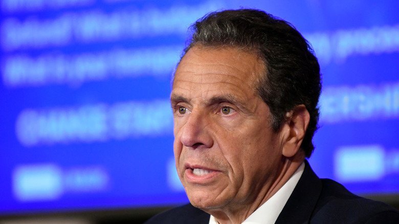 Andrew Cuomo delivering coronavirus update in 2020