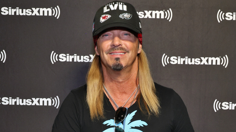 Bret Michaels wearing cap