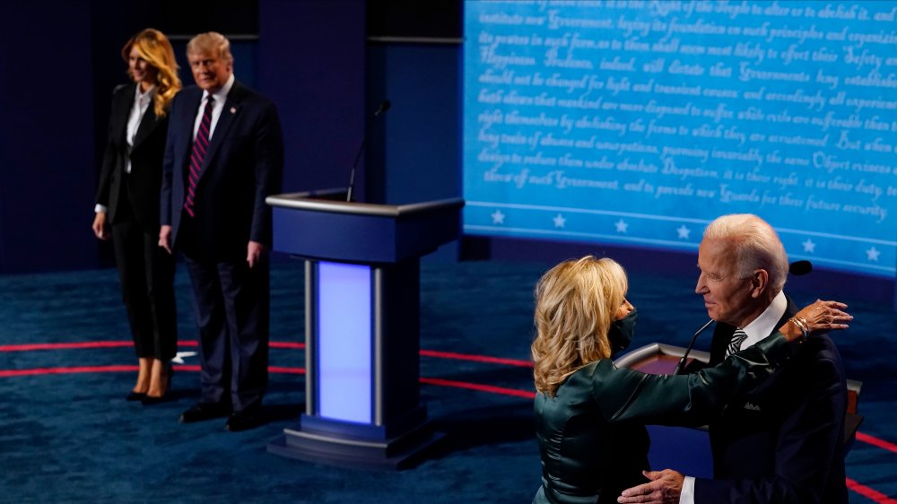 The Bidens and the Trumps onstage