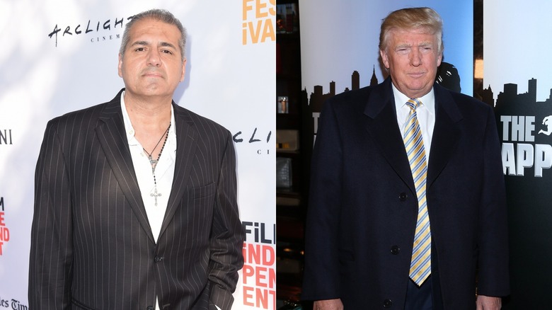  A.J. Benza (L) Donald Trump (R) posing