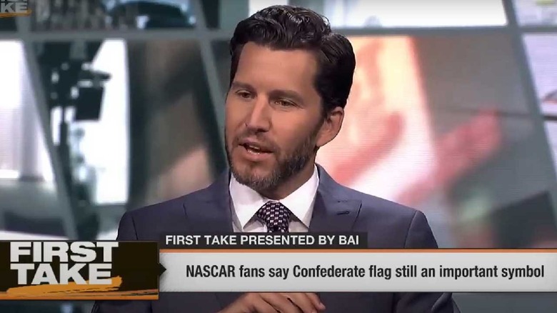 Will Cain during an episode of ESPN's 'First Take' in August 2017