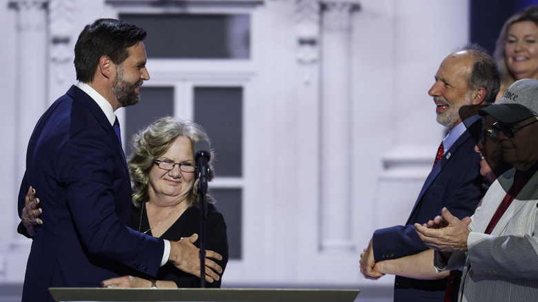 JD Vance hugging his mom