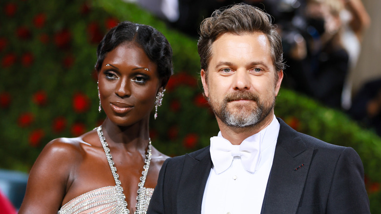 Jodie Turner-Smith and Joshua Jackson smiling