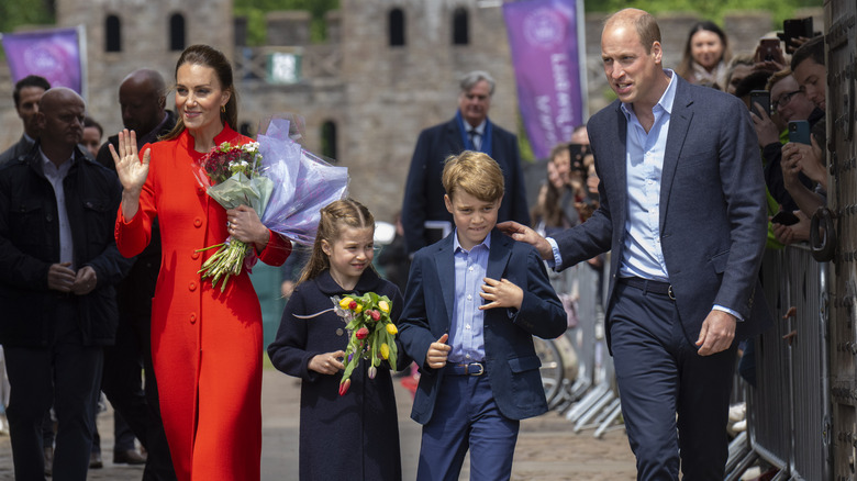 Kate Middleton, Princess Charlotte, Prince George & Prince William 