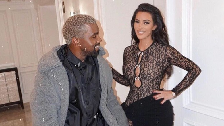 Kim Kardashian and Kanye West 