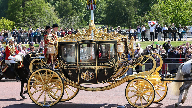 Queen Elizabeth II in Diamond Jubilee State coach