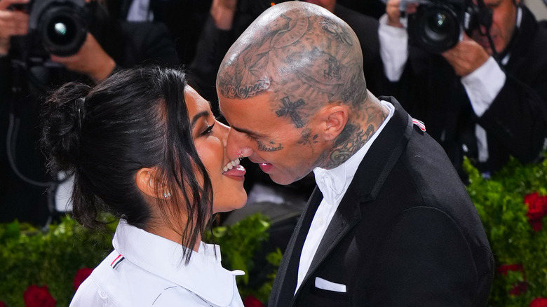 Kourtney Kardashian and Travis Barker 2022 Met Ball