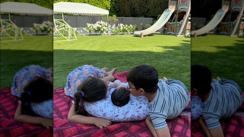 Katherine and Spencer with their sister Anne