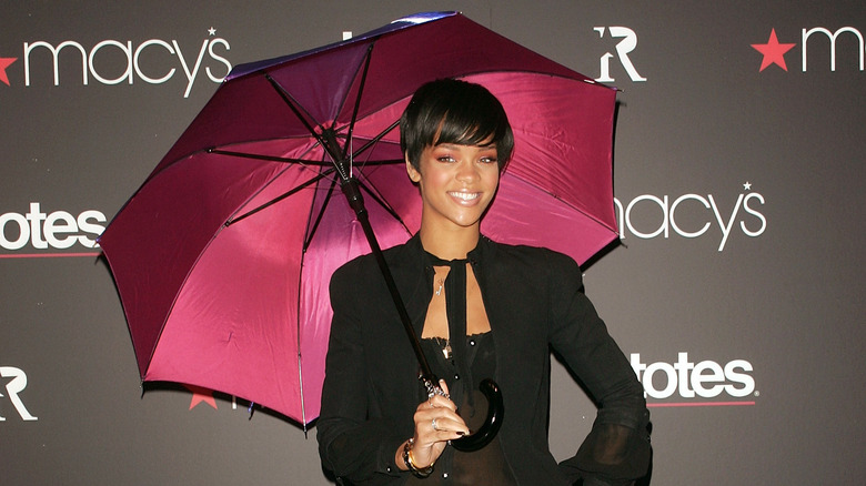 Rihanna with umbrella