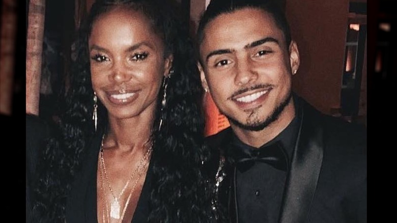 Kim Porter and son, Quincy Brown