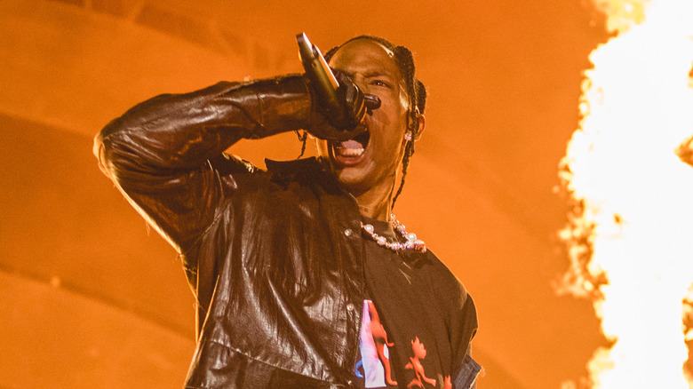 Travis Scott performing 