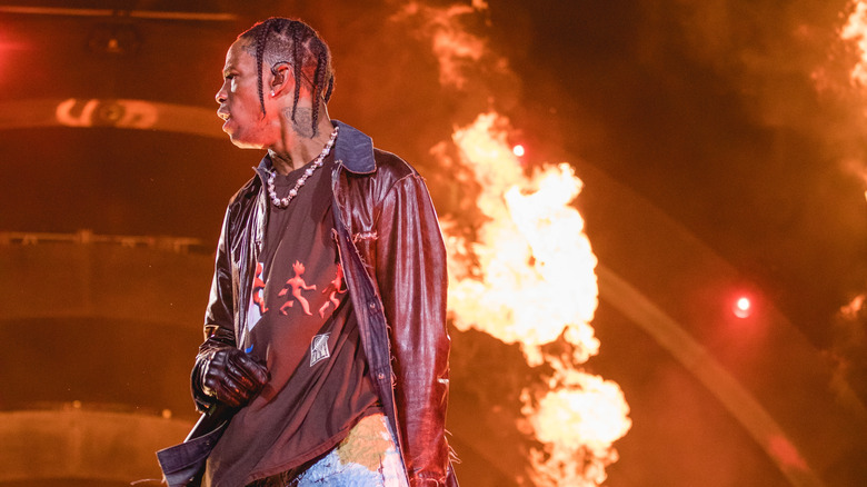 Travis Scott performing 