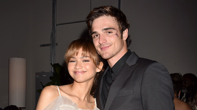 Zendaya and Jacob Elordi smiling