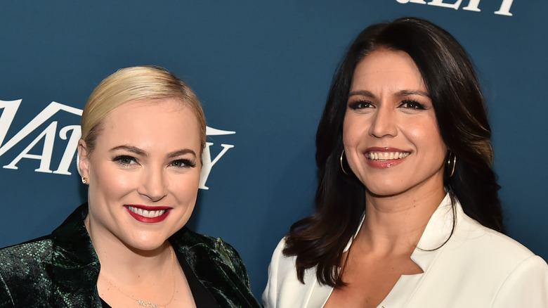 Meghan McCain and Tulsi Gabbard smiling