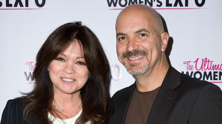 Valerie Bertinelli posing with Tom Vitale