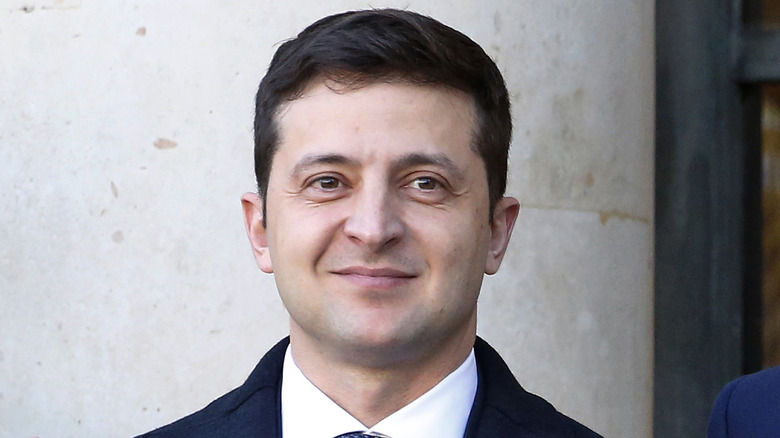 Volodymyr Zelenskyy smiling