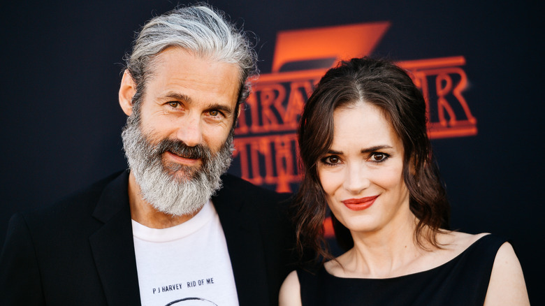 Scott Mackinlay Hahn smiling with Winona Ryder