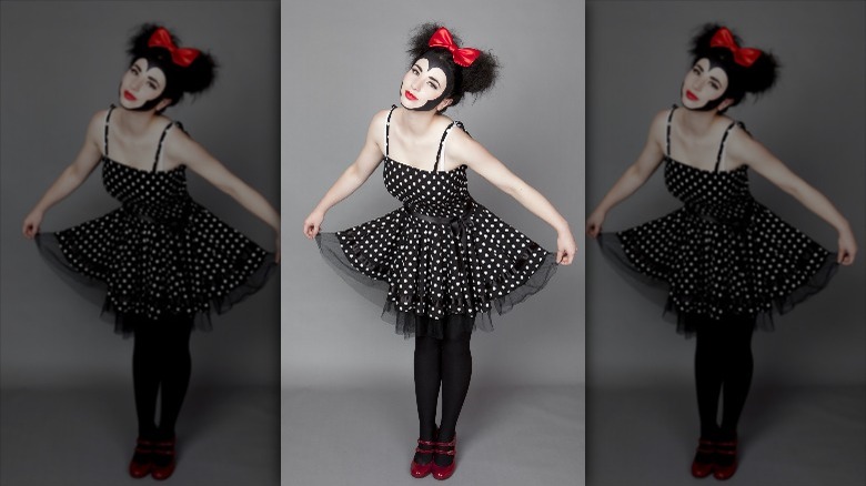 Edgy Minnie Mouse costume