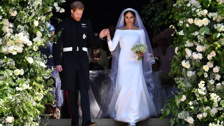 Meghan's Markle's Givenchy silk wedding gown