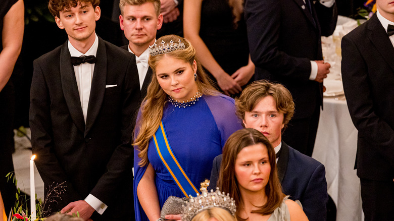 Princess Catharina-Amalia in crowd