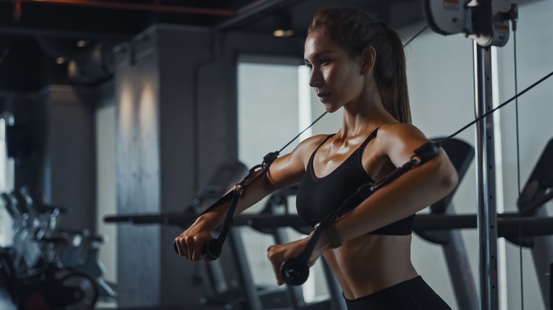 Woman working out